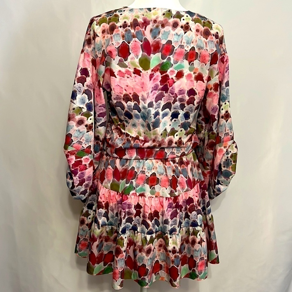 ALEXIS ABSTRACT COLOR MAXI DRESS SIZE 6 - Picture 6 of 12